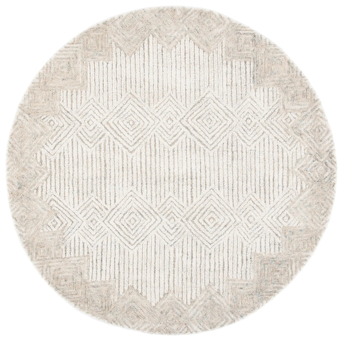 Safavieh Metro 6'-0" x 6'-0" Rug in Beige / Ivory