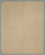 Safavieh Natural Fiber 10'-0" x 14'-0" Rug in Natural / Dusty Teal Blue
