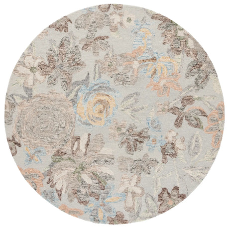 Safavieh Blossom 6'-0" x 6'-0" Rug in Grey / Blue
