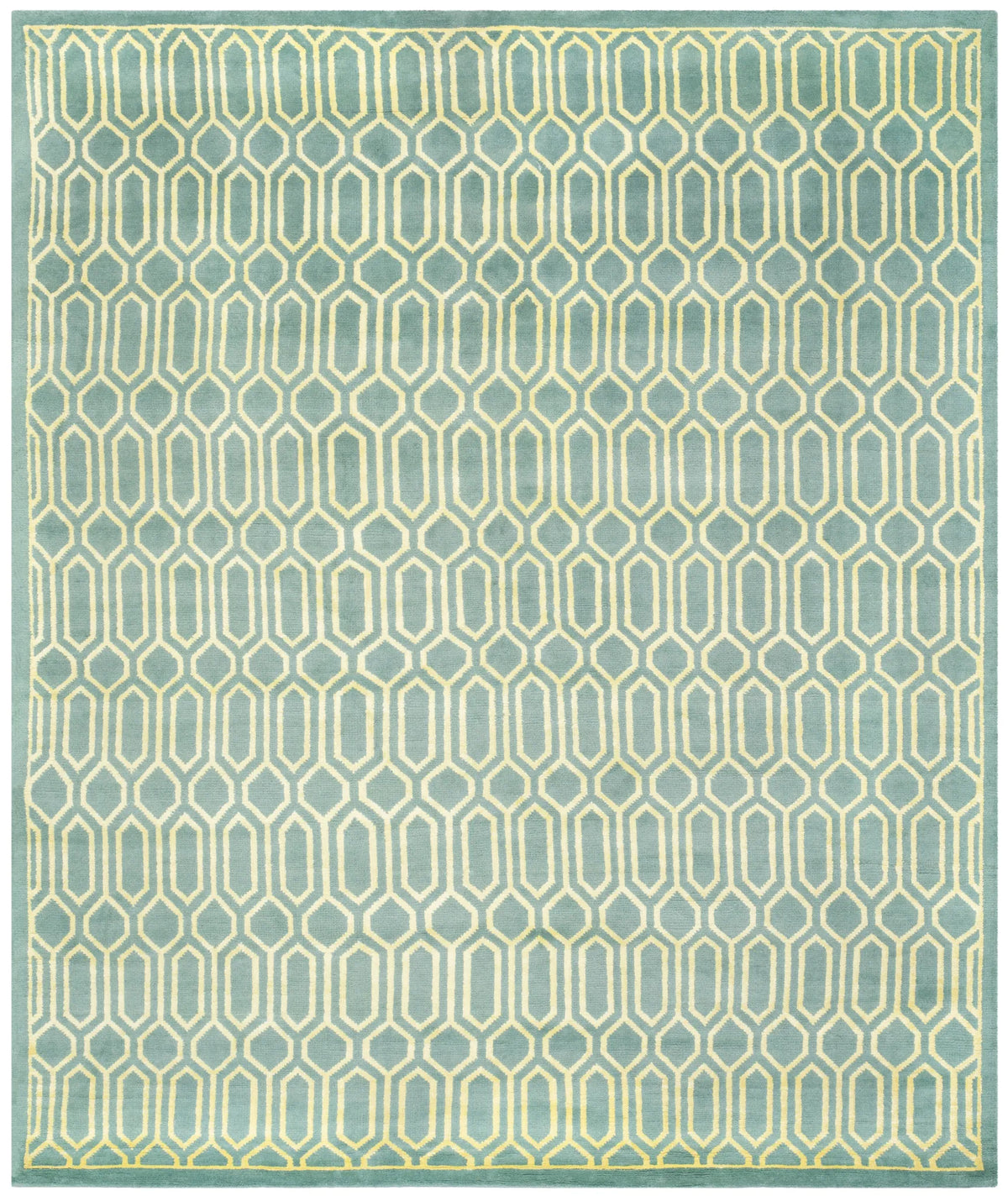 Safavieh Mosaic 6'-0" x 9'-0" Rug in Aqua / Light Gold