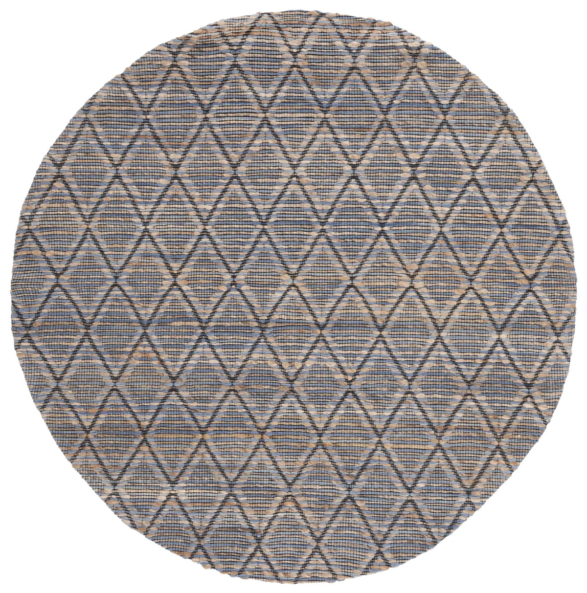 Safavieh Natural Fiber 6'-0" x 6'-0" Rug in Natural / Blue