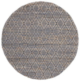 Safavieh Natural Fiber 6'-0" x 6'-0" Rug in Natural / Blue