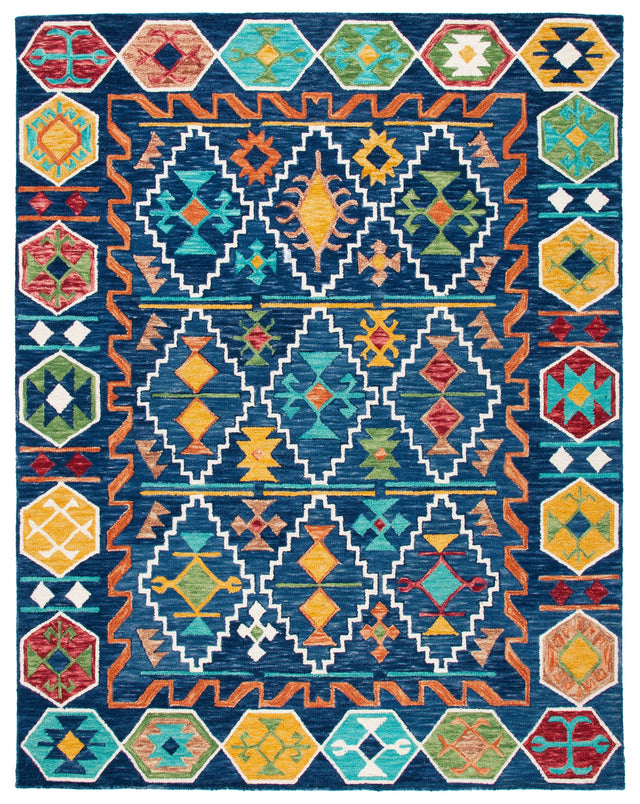 Safavieh Aspen 10'-0" x 14'-0" Rug in Navy / Gold