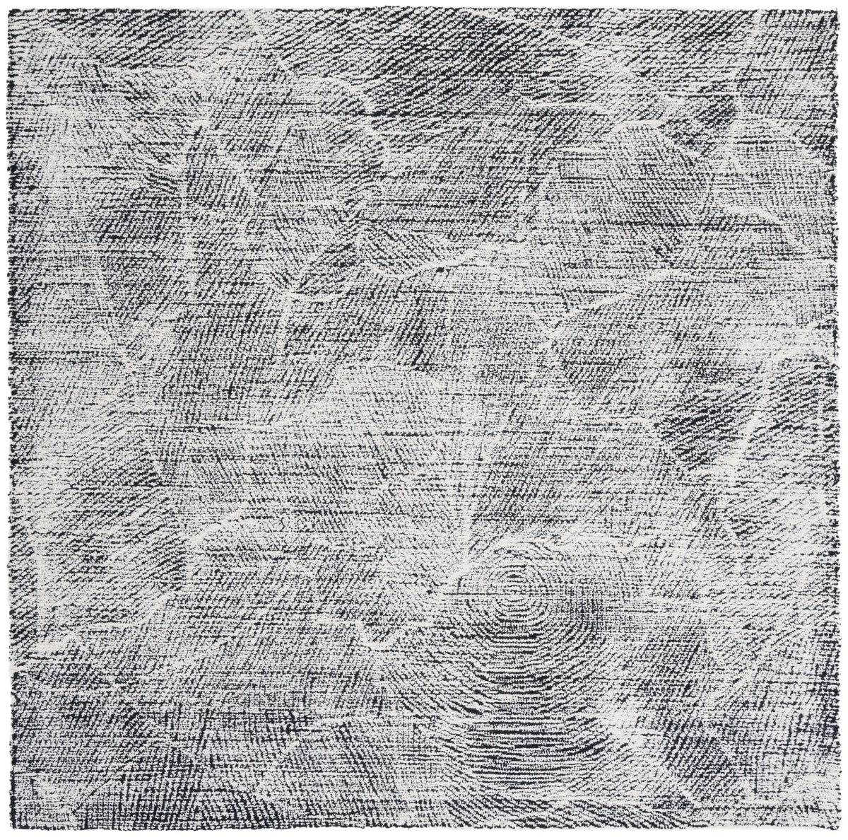Safavieh Metro 6'-0" x 6'-0" Rug in Black / Ivory