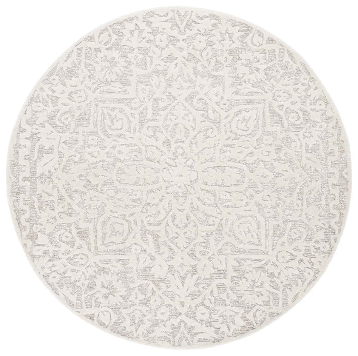 Safavieh Antiquity 6'-0" x 6'-0" Rug in Silver / Ivory
