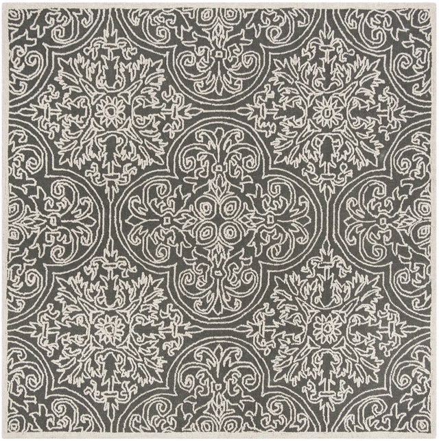 Safavieh Trace 6'-0" x 6'-0" Rug in Dark Grey / Light Grey