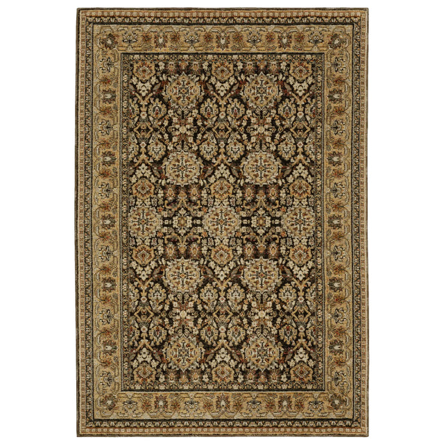 Oriental Weavers Sphinx Andorra 2431A Brown/ Gold Rug - main flat