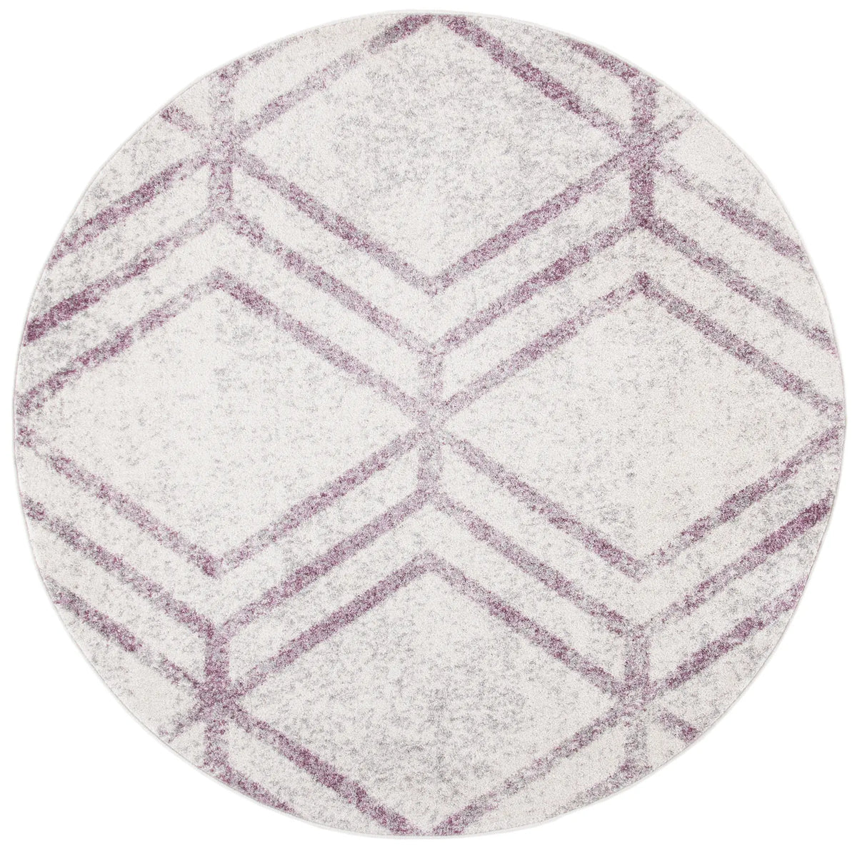 Safavieh Adirondack 6'-0" x 6'-0" Rug in Ivory / Plum