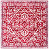 Safavieh Brentwood 6'-7" x 6'-7" Rug in Red / Ivory