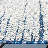 Safavieh Courtyard 6'-7" x 6'-7" Rug in Beige / Navy
