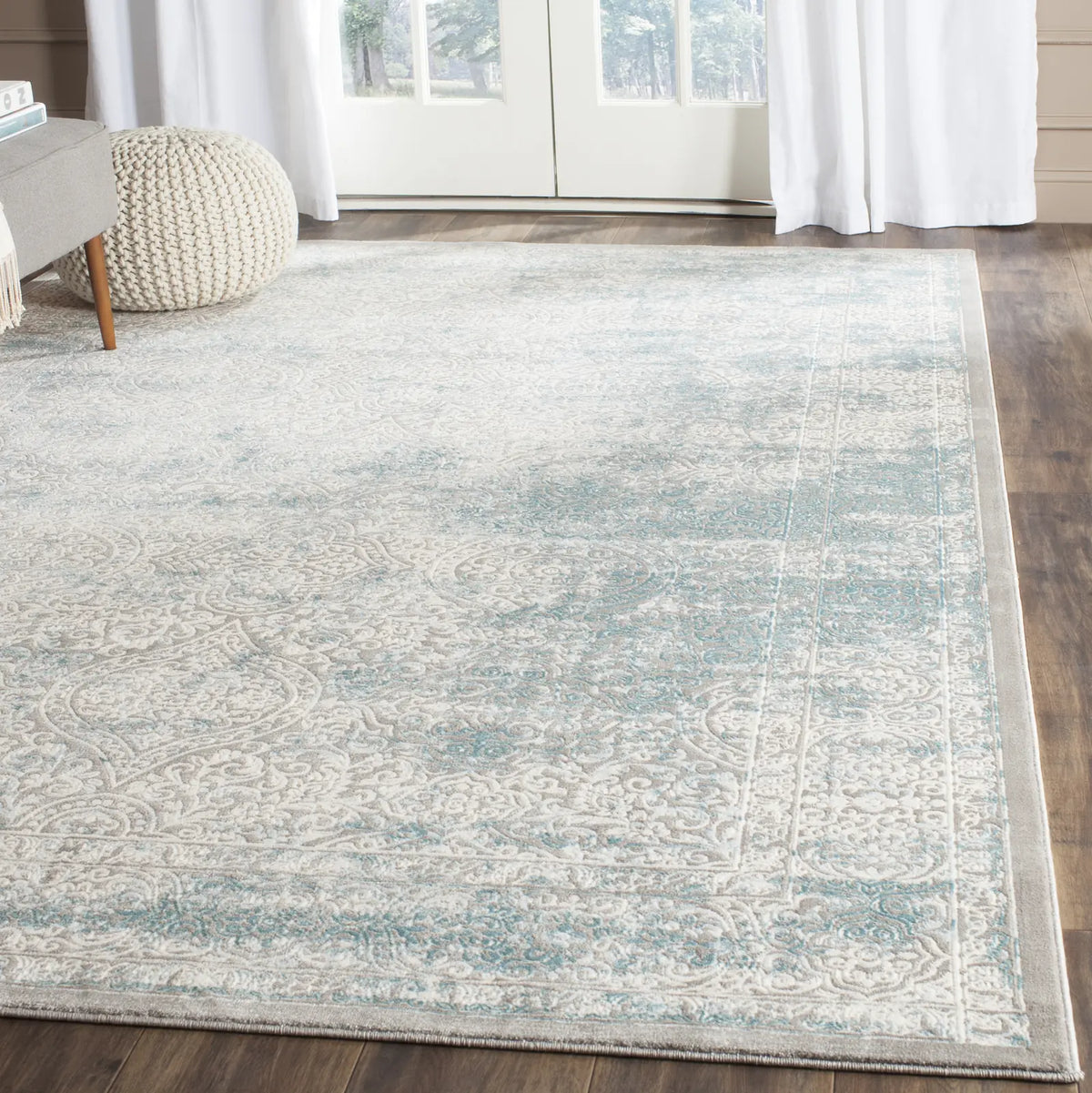 Safavieh Passion 10'-0" x 14'-0" Rug in Turquoise / Ivory