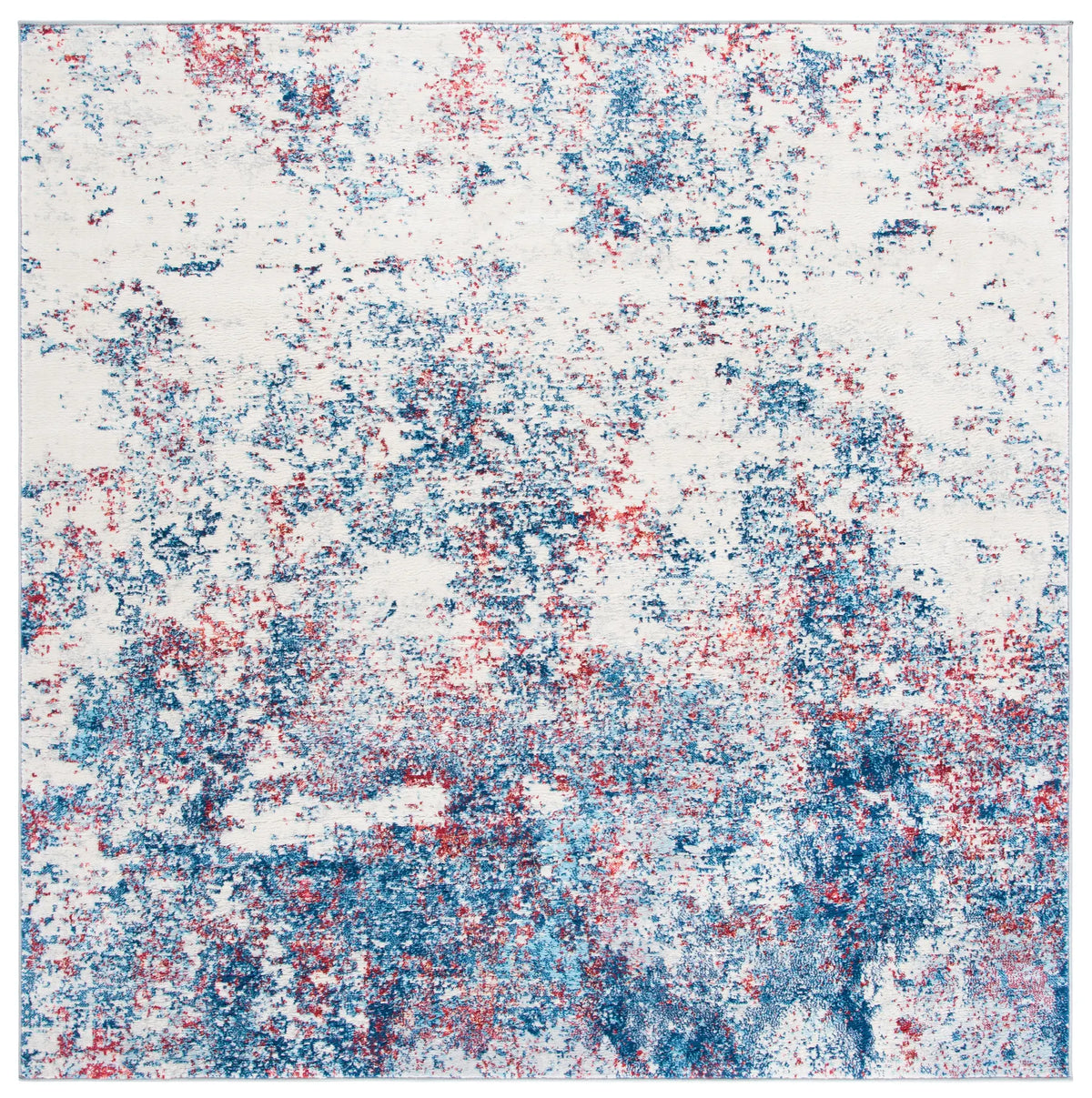 Safavieh Brentwood 6'-7" x 6'-7" Rug in Navy / Red