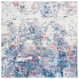 Safavieh Brentwood 6'-7" x 6'-7" Rug in Navy / Red