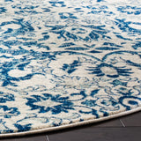 Safavieh Evoke 6'-7" x 6'-7" Rug in Ivory / Blue