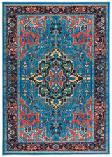 Safavieh Journey 4'-4" x 6'-0" Rug in Blue / Red