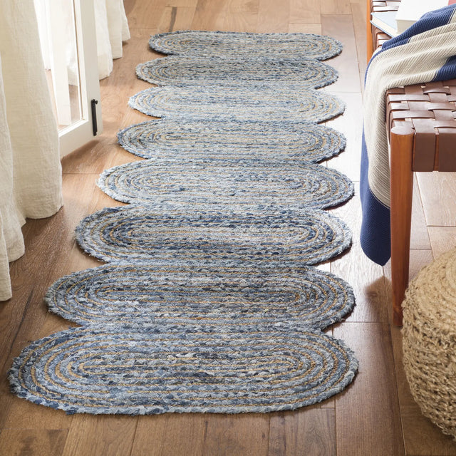 Safavieh Cape Cod 2'-3" x 8'-0" Rug in Blue / Natural