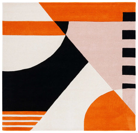 Safavieh Rodeo Drive 6'-0" x 6'-0" Rug in Ivory / Rust
