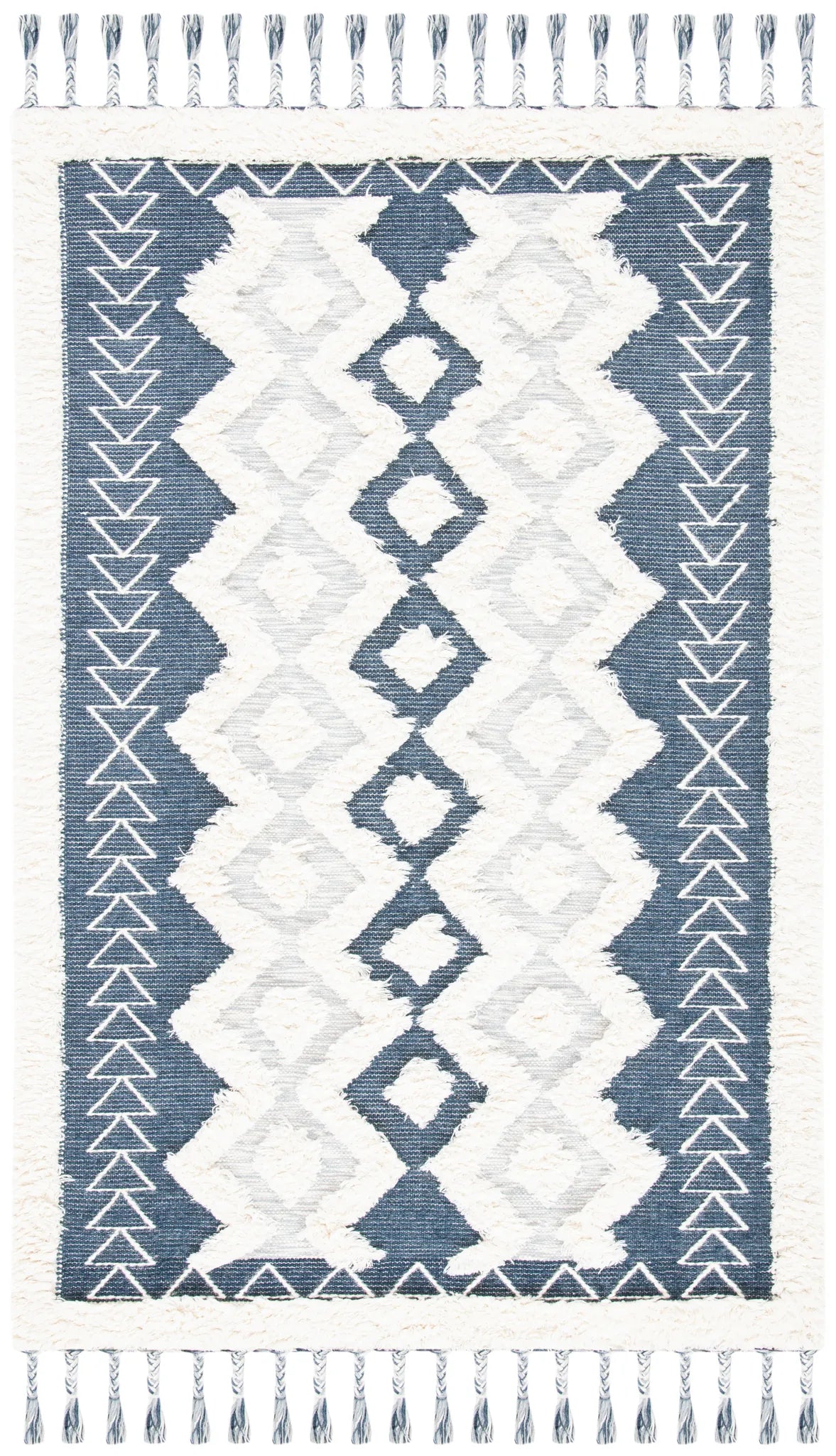 Safavieh Natura 4'-0" x 6'-0" Rug in Ivory / Blue