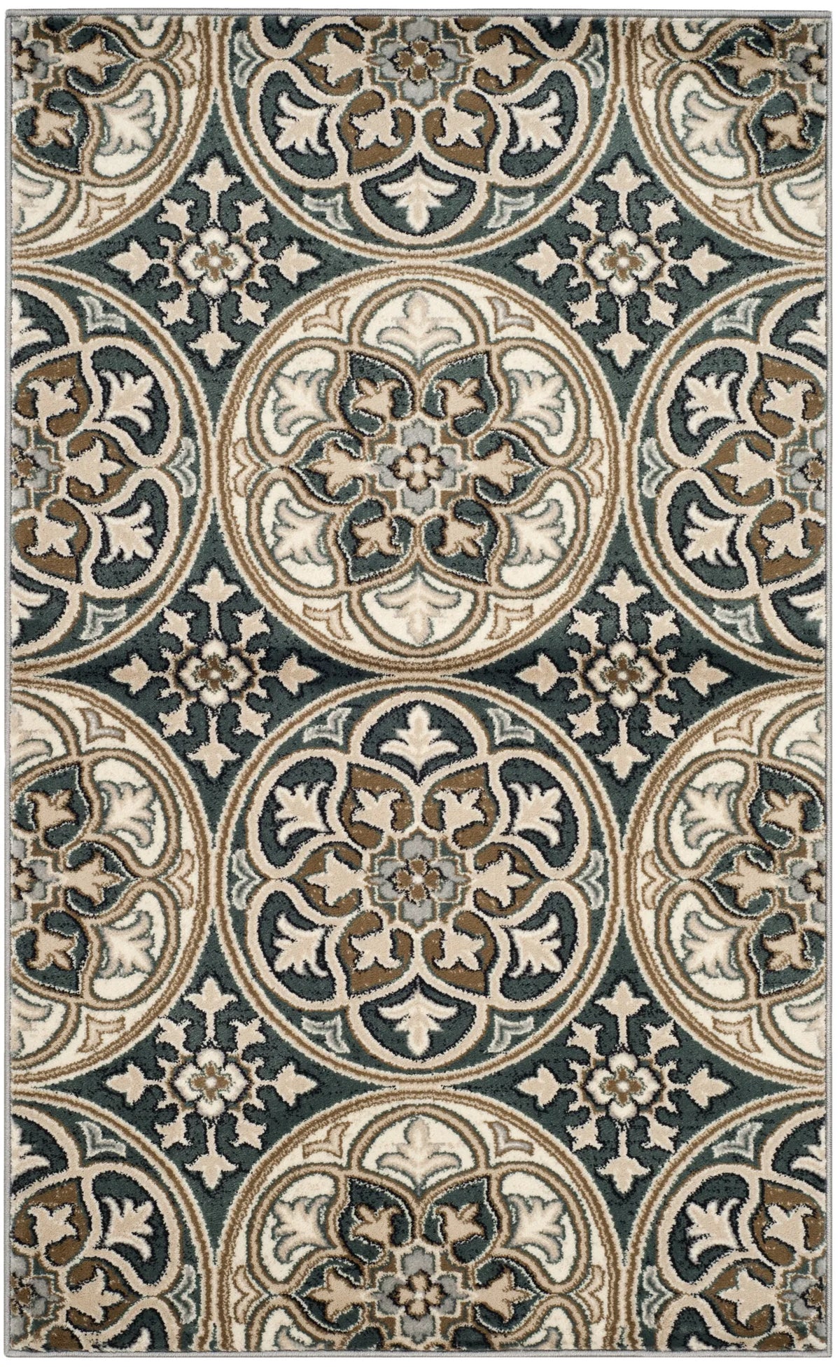 Safavieh Lyndhurst 3'-3" x 5'-3" Rug in Slate Blue / Beige