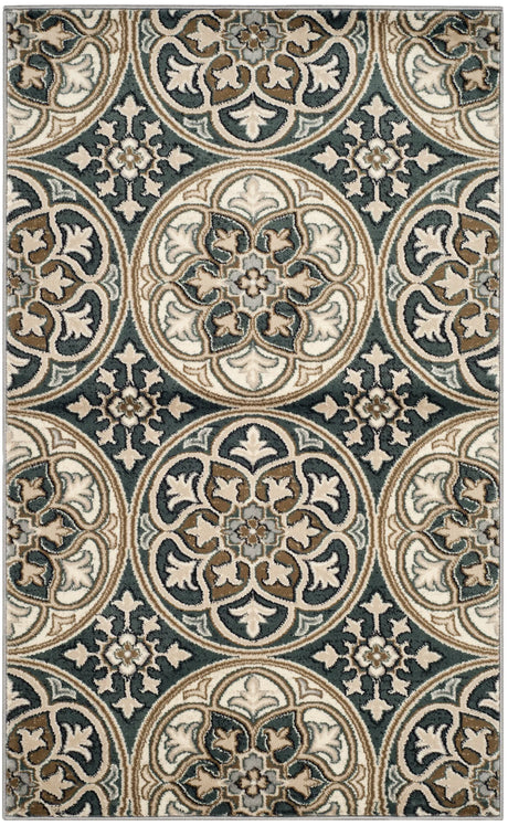 Safavieh Lyndhurst 3'-3" x 5'-3" Rug in Slate Blue / Beige