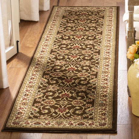 Safavieh Lyndhurst 2'-3" x 12'-0" Rug in Brown / Ivory