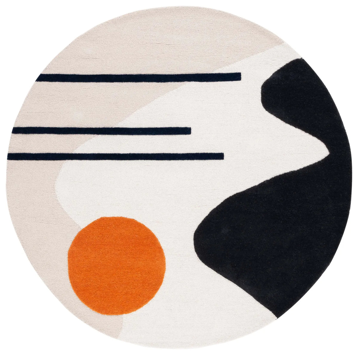 Safavieh Rodeo Drive 6'-0" x 6'-0" Rug in Beige / Black