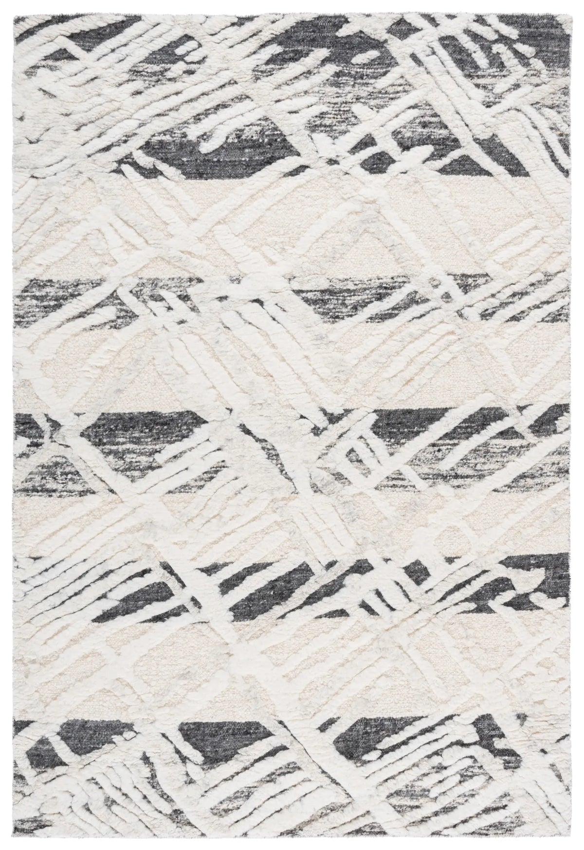 Safavieh Tribeca 6'-0" x 9'-0" Rug in Grey / Ivory
