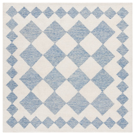 Safavieh Ebony 6'-0" x 6'-0" Rug in Blue / Ivory