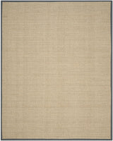Safavieh Natural Fiber 10'-0" x 14'-0" Rug in Natural / Dark Grey