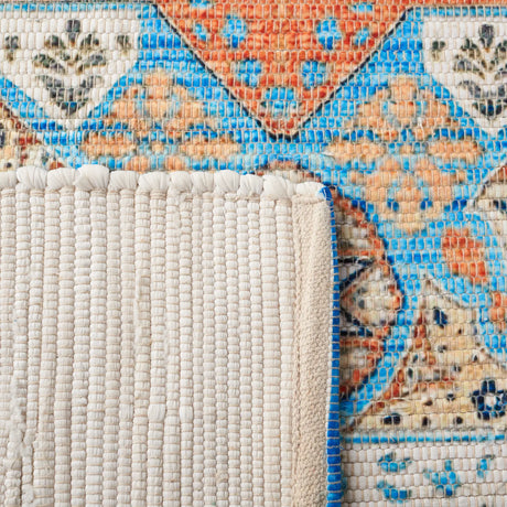 Safavieh Saffron 4'-0" x 6'-0" Rug in Orange / Blue