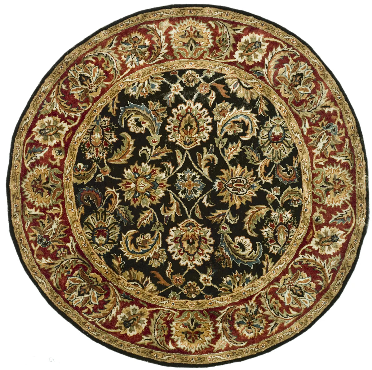 Safavieh Classic 6'-0" x 6'-0" Rug in Dark Olive / Red