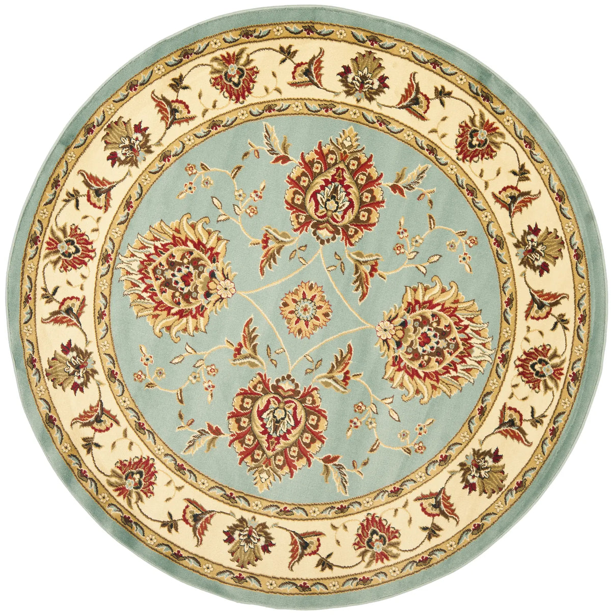 Safavieh Lyndhurst 5'-3" x 5'-3" Rug in Blue / Ivory