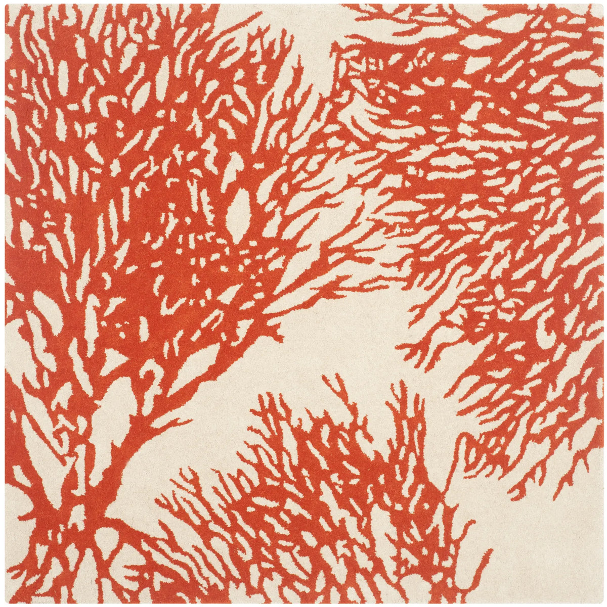 Safavieh Bella 5'-0" x 5'-0" Rug in Beige / Terracotta