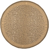 Safavieh Courtyard 7'-10" x 7'-10" Rug in Natural / Gold