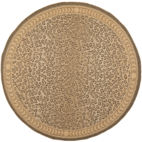 Safavieh Courtyard 7'-10" x 7'-10" Rug in Natural / Gold