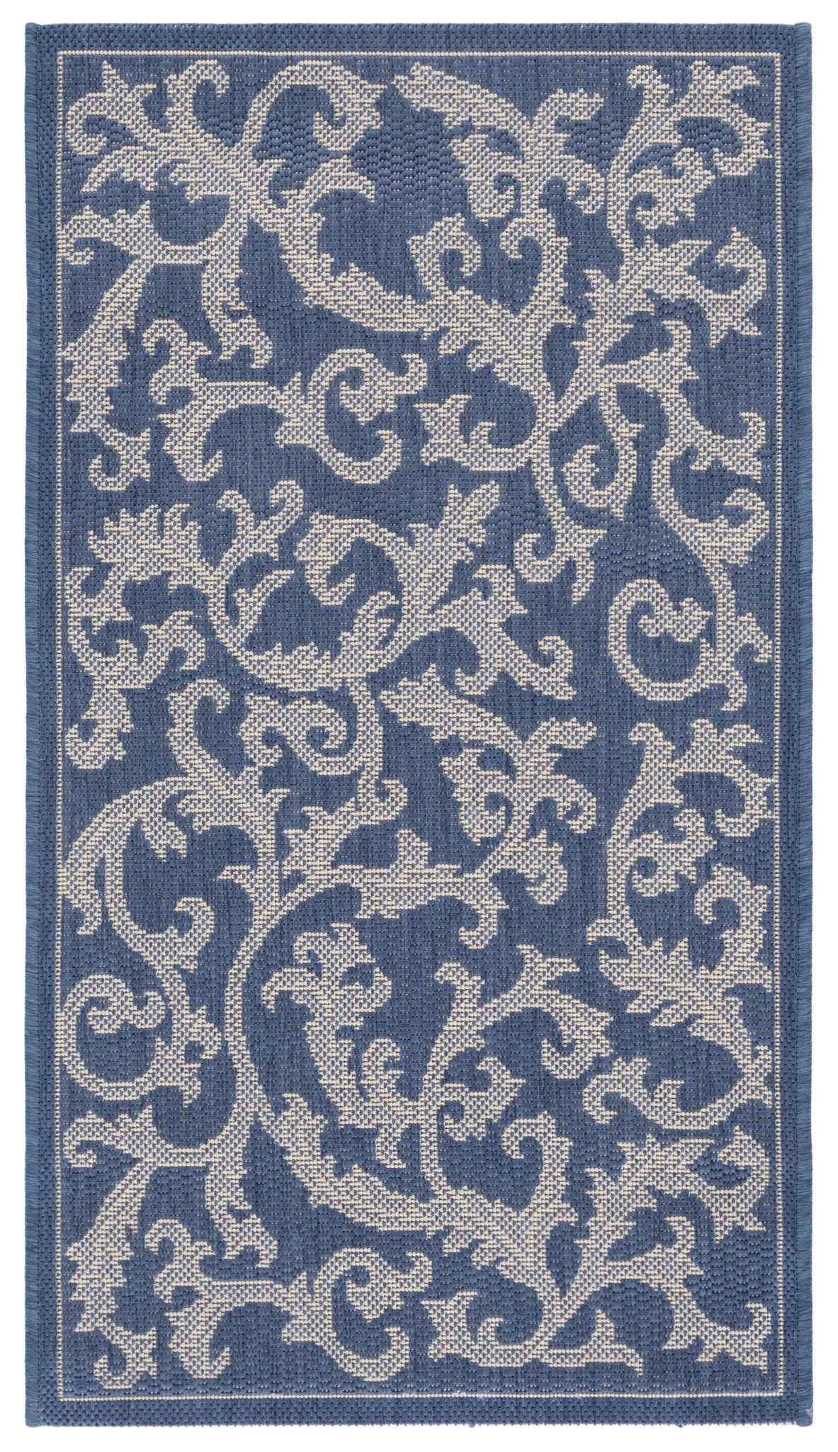 Safavieh Courtyard 2'-0" x 3'-7" Rug in Blue / Natural