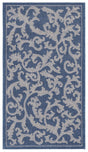 Safavieh Courtyard 2'-0" x 3'-7" Rug in Blue / Natural