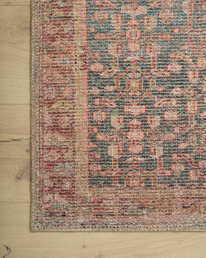 Angela Rose x Loloi Aubrey Aub-04 Blue/Terracotta Area Rug