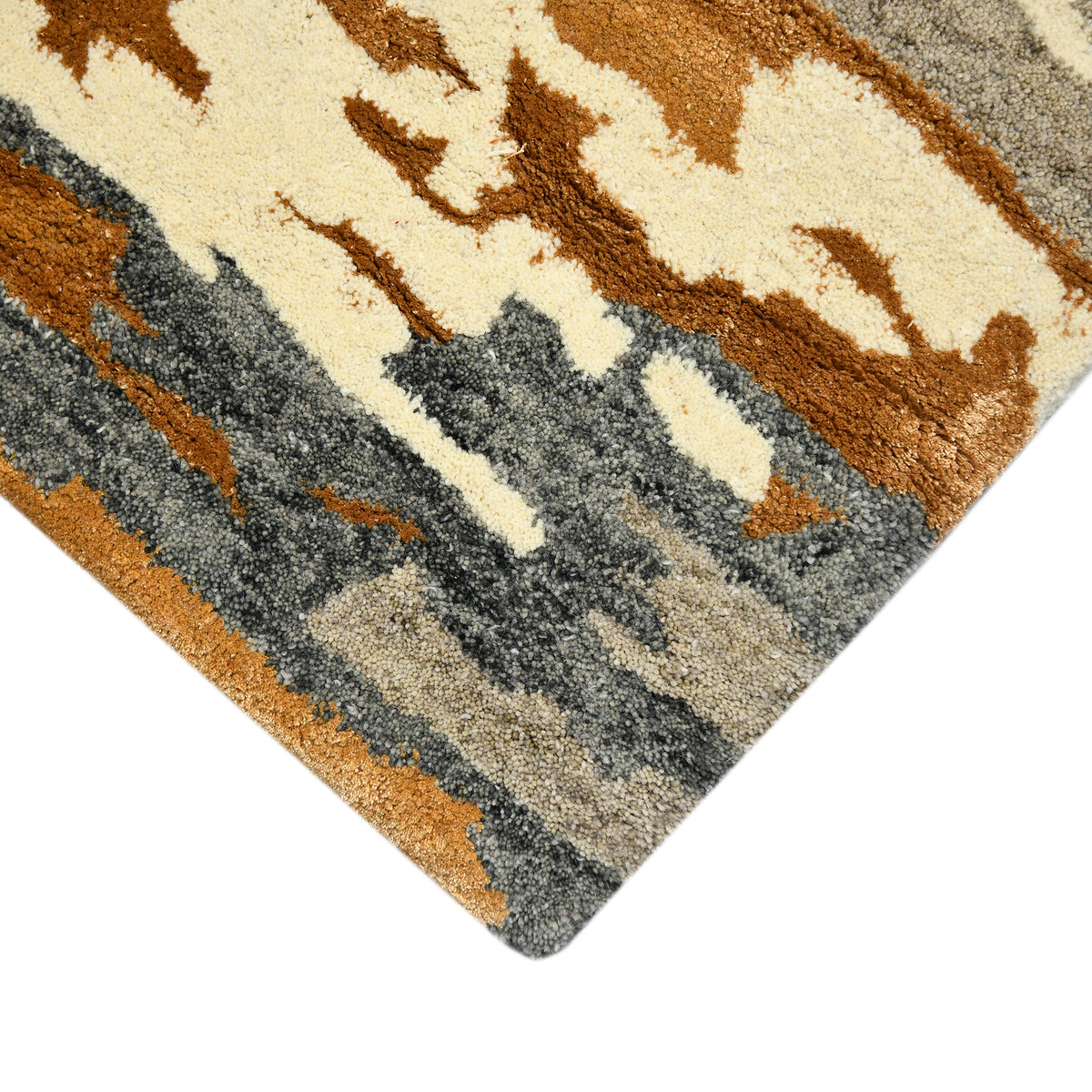 Amer Abstract ABS-3 Orange area rug - corner view