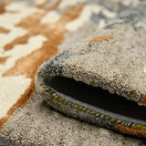 Amer Abstract ABS-3 Orange area rug - rolled view