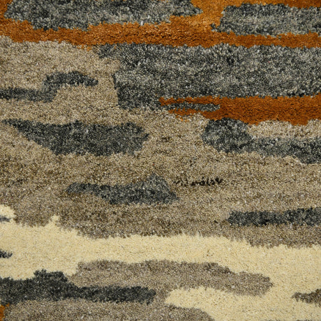 Amer Abstract ABS-3 Orange area rug - color swatch view