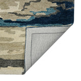 Amer Abstract ABS-4 Blue area rug - back view