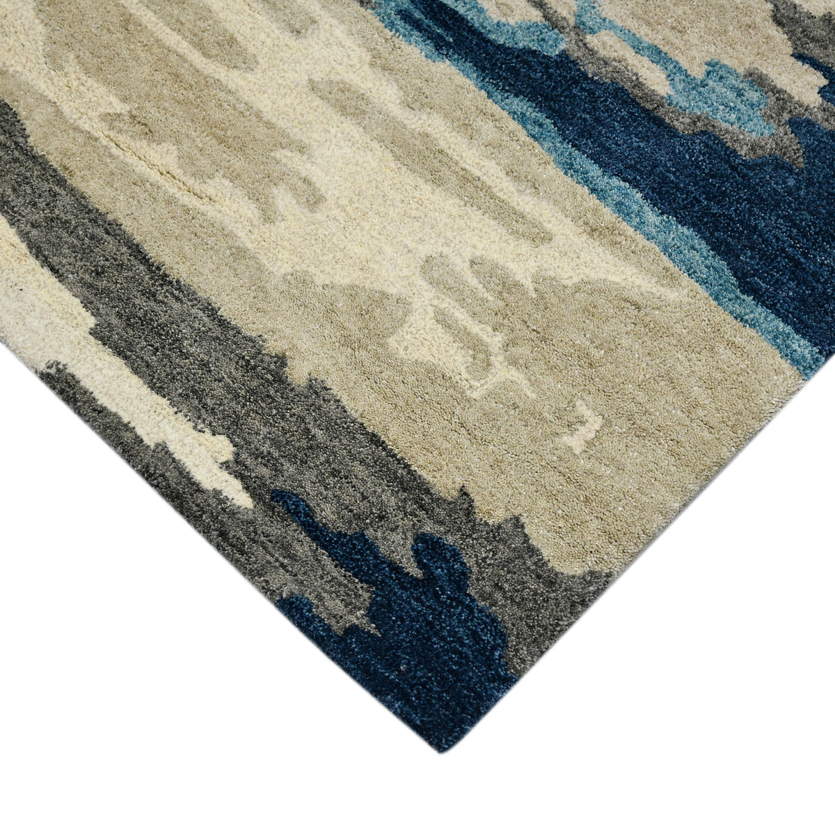 Amer Abstract ABS-4 Blue area rug - corner view