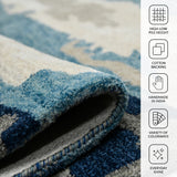 Amer Abstract ABS-4 Blue area rug - infographic view