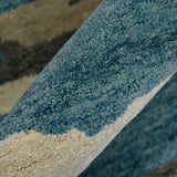 Amer Abstract ABS-4 Blue area rug - color swatch view