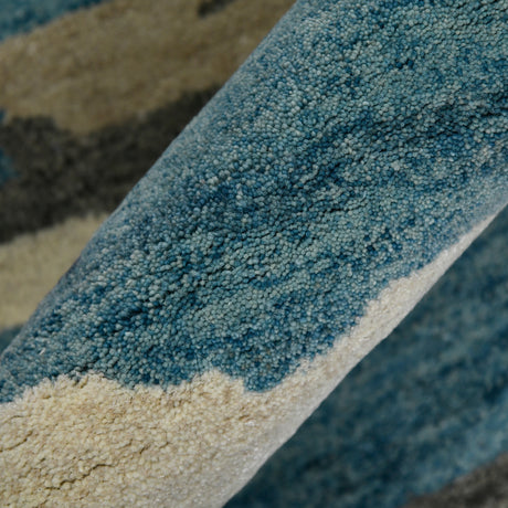 Amer Abstract ABS-4 Blue area rug - color swatch view