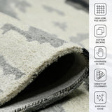 Amer Abstract ABS-6 Dark Gray area rug - infographic view