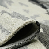 Amer Abstract ABS-6 Dark Gray area rug - rolled view