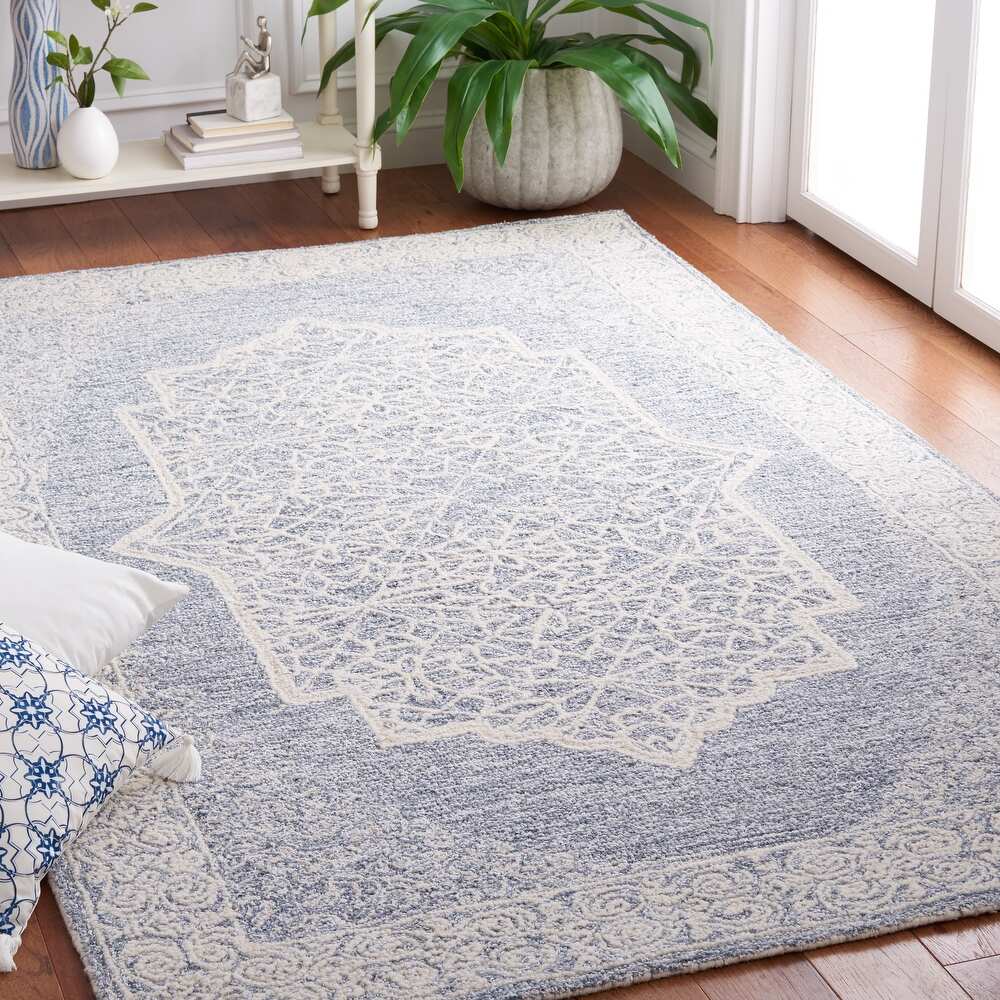 Safavieh Abstract Abt352A Ivory/Blue Area Rug