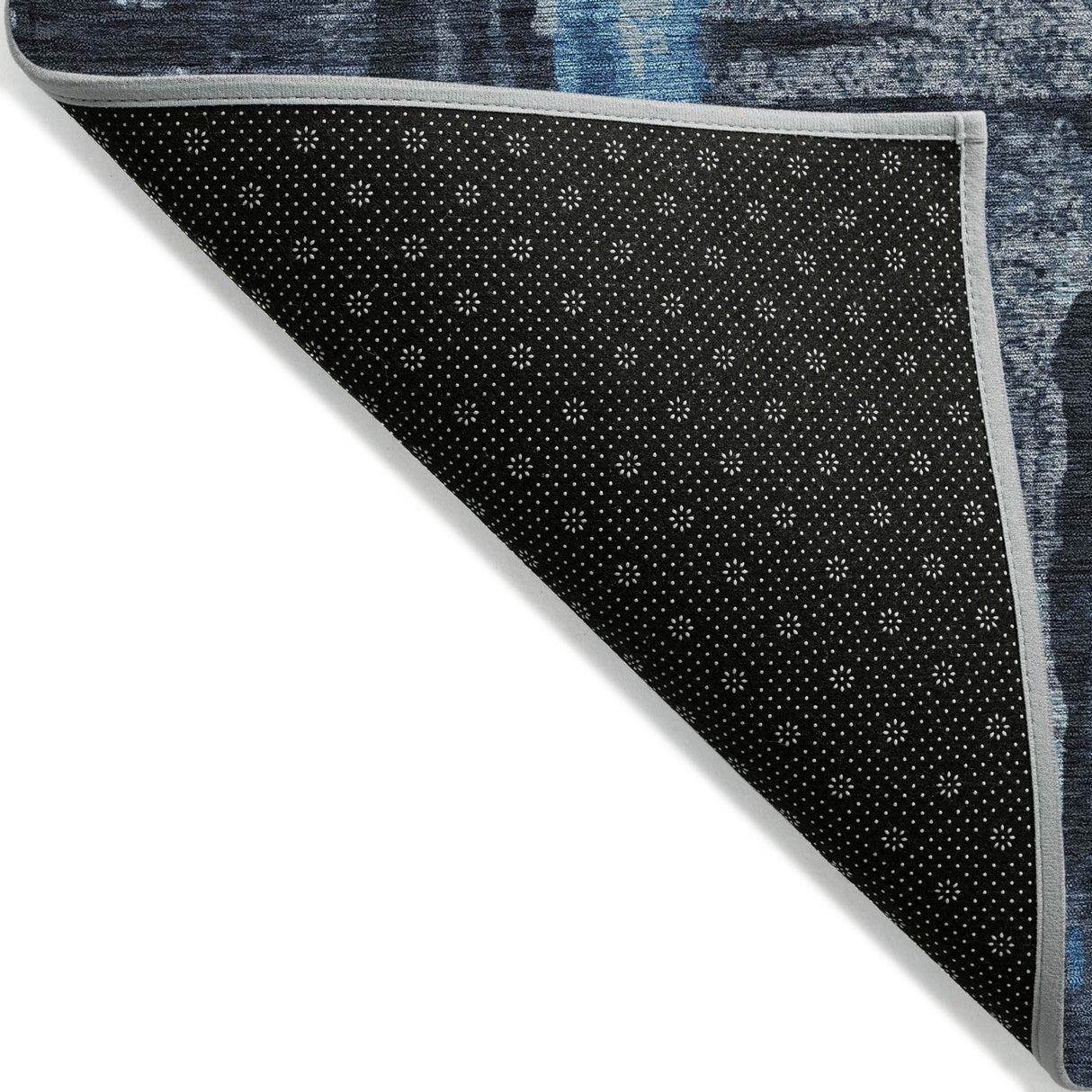 Addison Chantille ACN2015 Abstract Machine Made Transitional Black Rug